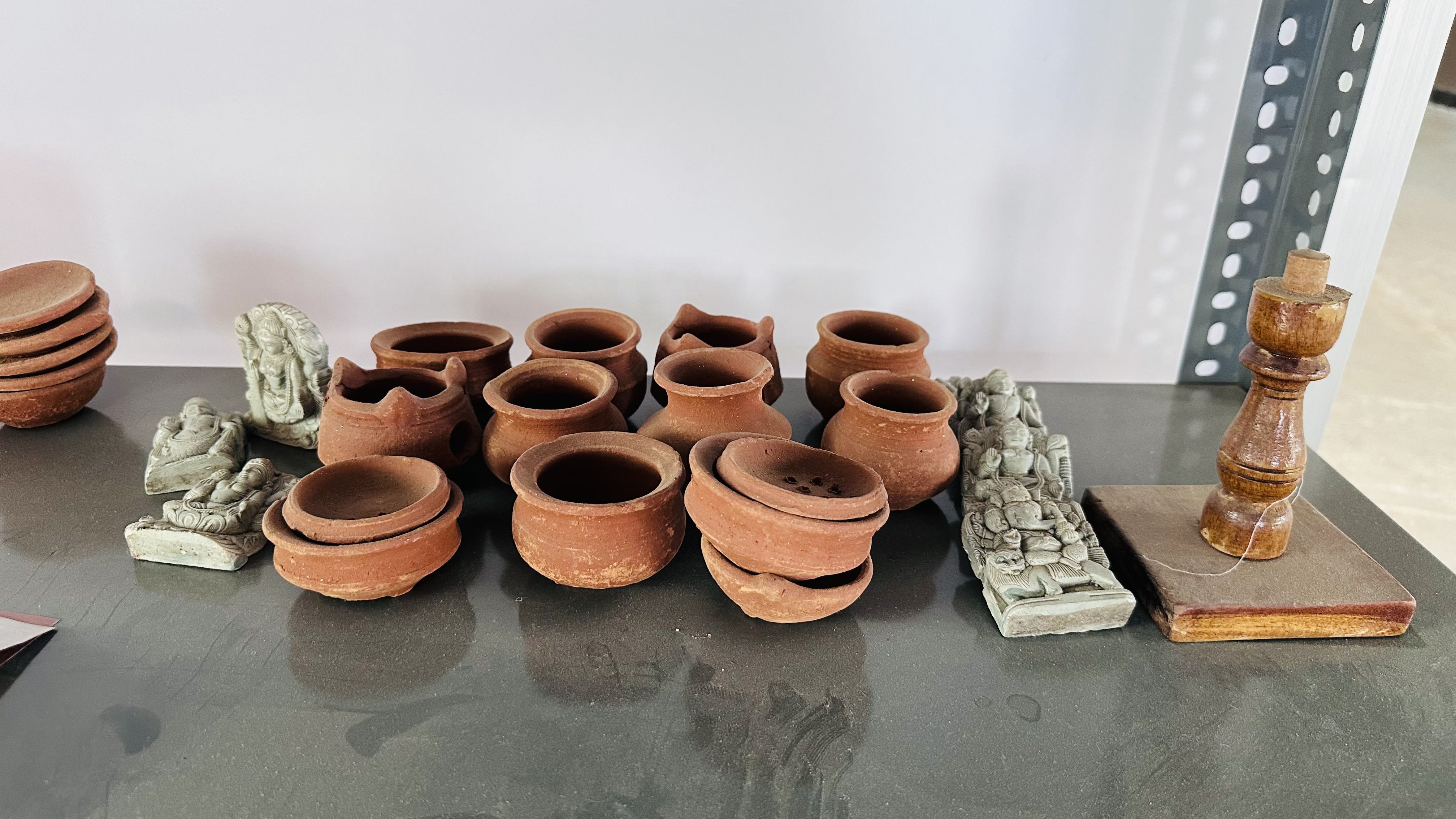 Handcrafted toys and idols